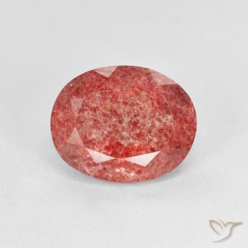 2.78ct Natural Rosado frambuesa cuarzo fresa, Ovalada, Transparente