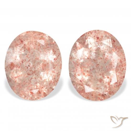 6.36ctw Natural Rosado claro cuarzo fresa, Ovalada, Transparente