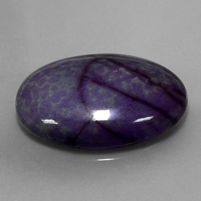 Sugilita multicolor natural de 22,11 ct, corte óvalo, opaco