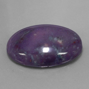 Sugilita multicolor natural de 22,62 ct, corte óvalo, opaco