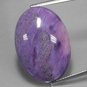 Sugilita multicolor natural de 20,56 ct, corte óvalo, opaco