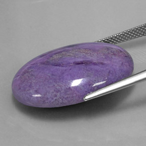 Sugilita multicolor natural de 20,56 ct, corte óvalo, opaco