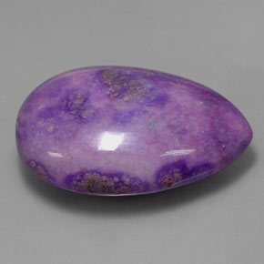 Sugilita multicolor natural de 74,11 ct, en forma de pera, opaco