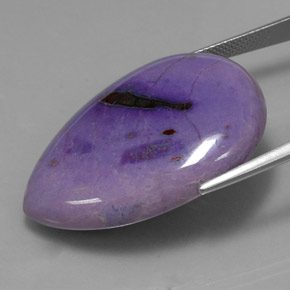 Sugilita multicolor natural de 52,37 ct, en forma de pera, opaco