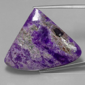 Sugilita multicolor natural de 40,80 ct, forma elegante, opaco