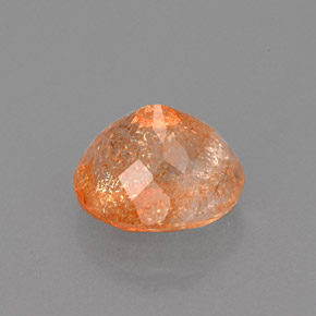 Piedra sol naranja natural de 1,86 ct, transparente, transparente / translúcido