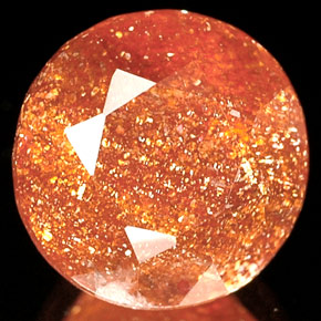 Piedrasol Naranja natural de 2.53 ct, Transparente, Transparente / Translúcido