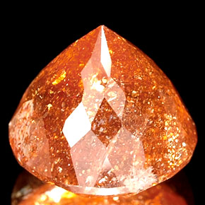 Piedrasol Naranja natural de 2.53 ct, Transparente, Transparente / Translúcido