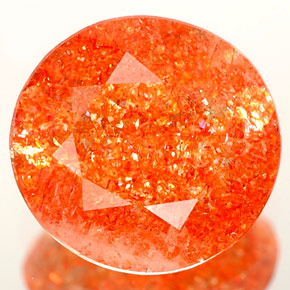Piedrasol Naranja natural de 2.31 ct, Transparente, Transparente / Translúcido