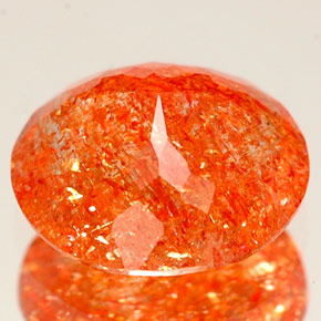 Piedrasol Naranja natural de 2.31 ct, Transparente, Transparente / Translúcido