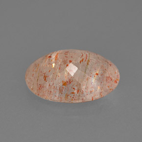 Piedra sol naranja natural de 3,75 ct, transparente, transparente / translúcido