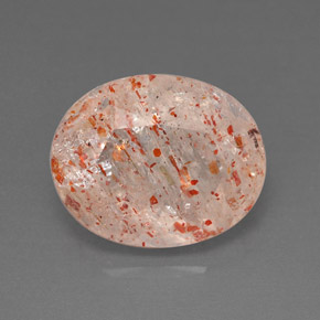 Piedra sol naranja natural de 3,87 ct, transparente, transparente / translúcido