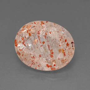 Piedra sol naranja natural de 3,87 ct, transparente, transparente / translúcido