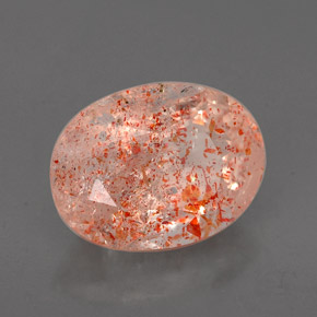 Piedra sol naranja natural de 2,26 ct, transparente, transparente / translúcido