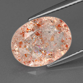 Piedrasol Naranja natural de 2.78 ct, Transparente, Transparente / Translúcido