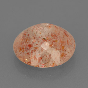 Piedra sol naranja natural de 3,46 ct, transparente, transparente / translúcido