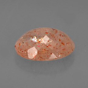 Piedra sol naranja natural de 3,26 ct, transparente, transparente / translúcido