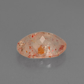 Piedra sol naranja natural de 1,31 ct, transparente, transparente / translúcido