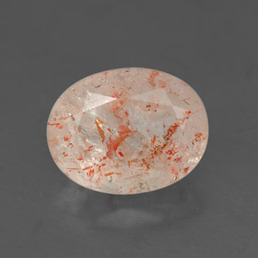 Piedra sol naranja natural de 1,01 ct, transparente, transparente / translúcido