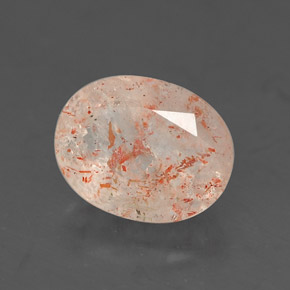 Piedra sol naranja natural de 1,01 ct, transparente, transparente / translúcido
