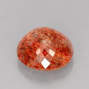 Piedrasol Naranja natural de 3.69 ct, Transparente, Transparente / Translúcido