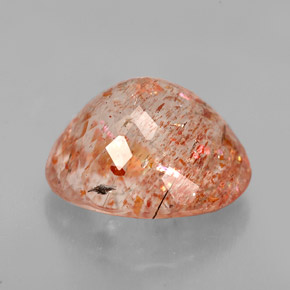 Piedra sol naranja natural de 5,73 ct, transparente, transparente / translúcido