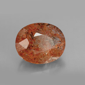 Piedra sol naranja natural de 4,86 ct, transparente, transparente / translúcido