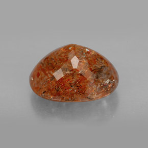 Piedra sol naranja natural de 4,86 ct, transparente, transparente / translúcido