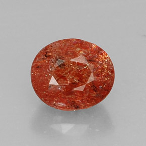Piedra sol naranja natural de 2,74 ct, transparente, transparente / translúcido