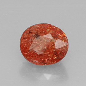 Piedra sol naranja natural de 2,74 ct, transparente, transparente / translúcido