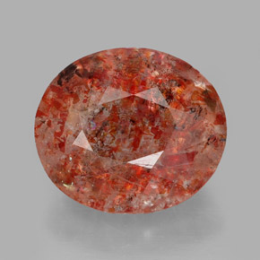 Piedra sol naranja natural de 2,98 ct, transparente, transparente / translúcido