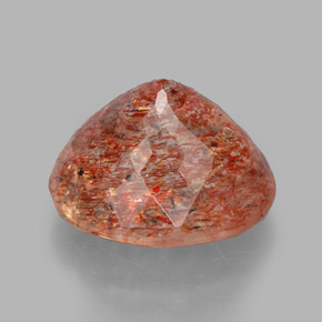 Piedra sol naranja natural de 2,75 ct, transparente, transparente / translúcido