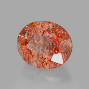Piedra sol naranja natural de 1,70 ct, transparente, transparente / translúcido