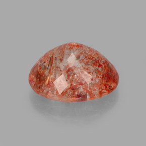 Piedra sol naranja natural de 1,70 ct, transparente, transparente / translúcido