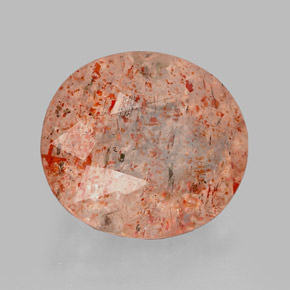 Piedra sol naranja natural de 2,80 ct, transparente, transparente / translúcido