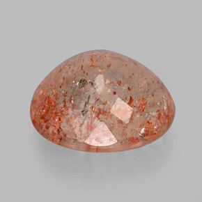 Piedra sol naranja natural de 2,80 ct, transparente, transparente / translúcido