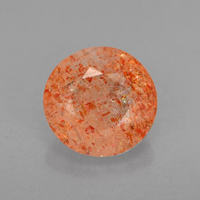 Piedra sol naranja natural de 1,96 ct, transparente, transparente / translúcido