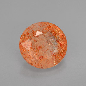 Piedra sol naranja natural de 1,96 ct, transparente, transparente / translúcido