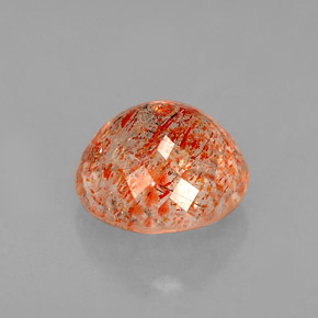 Piedra sol naranja natural de 1,41 ct, transparente, transparente / translúcido