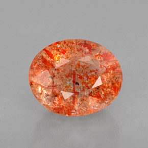 Piedra sol naranja natural de 1,83 ct, transparente, transparente / translúcido