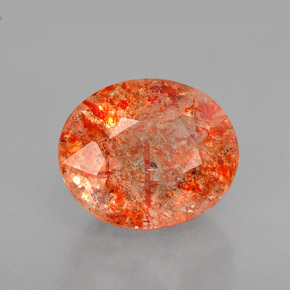 Piedra sol naranja natural de 1,83 ct, transparente, transparente / translúcido