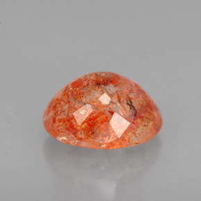 Piedra sol naranja natural de 1,83 ct, transparente, transparente / translúcido