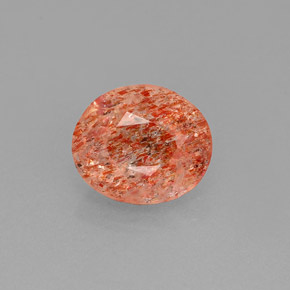 Piedra sol naranja natural de 1,46 ct, transparente, transparente / translúcido