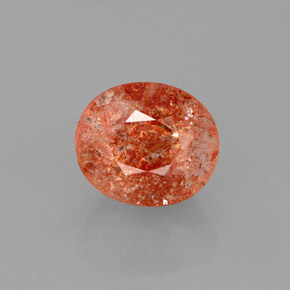 Piedra sol naranja natural de 1,94 ct, transparente, transparente / translúcido