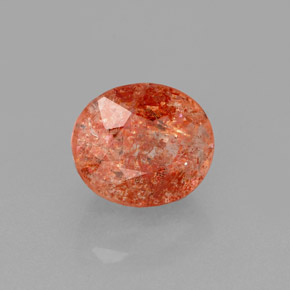 Piedra sol naranja natural de 1,94 ct, transparente, transparente / translúcido