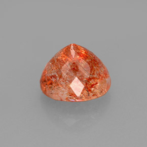 Piedra sol naranja natural de 1,94 ct, transparente, transparente / translúcido