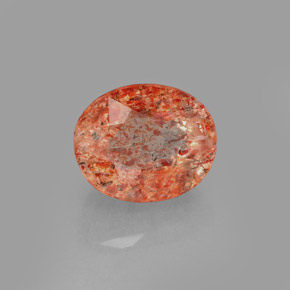 Piedra sol naranja natural de 1,88 ct, transparente, transparente / translúcido