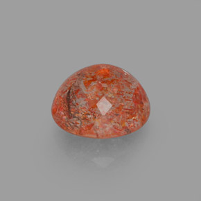 Piedra sol naranja natural de 1,88 ct, transparente, transparente / translúcido