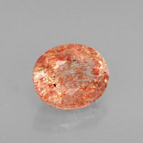Piedra sol naranja natural de 1,65 ct, transparente, transparente / translúcido