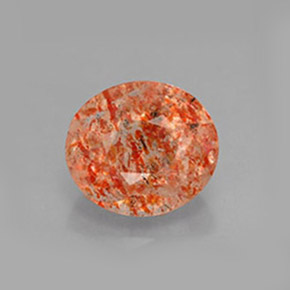 Piedrasol Naranja natural de 1.56 ct, Transparente, Transparente / Translúcido
